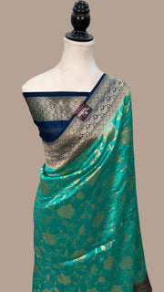 Pure Dupion Silk Banarasi Handloom Saree - The Handlooms