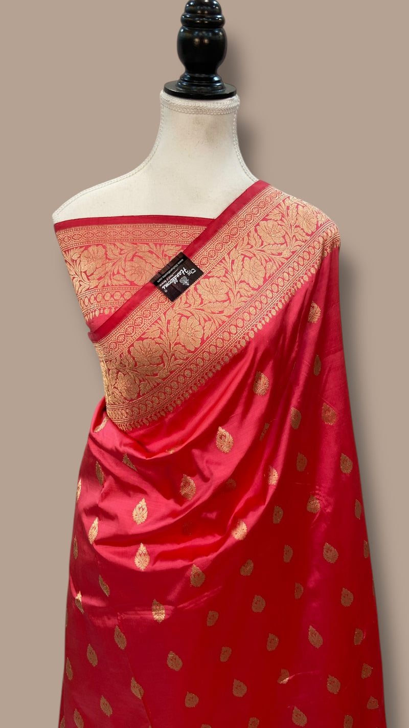 Pure Katan Silk Banarasi Handloom Saree - The Handlooms