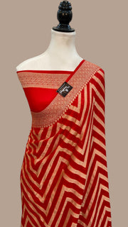 Pure Chiffon Khaddi Banarasi Saree - The Handlooms
