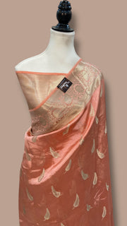 Pure Mango Silk Banarasi Handloom Saree - The Handlooms