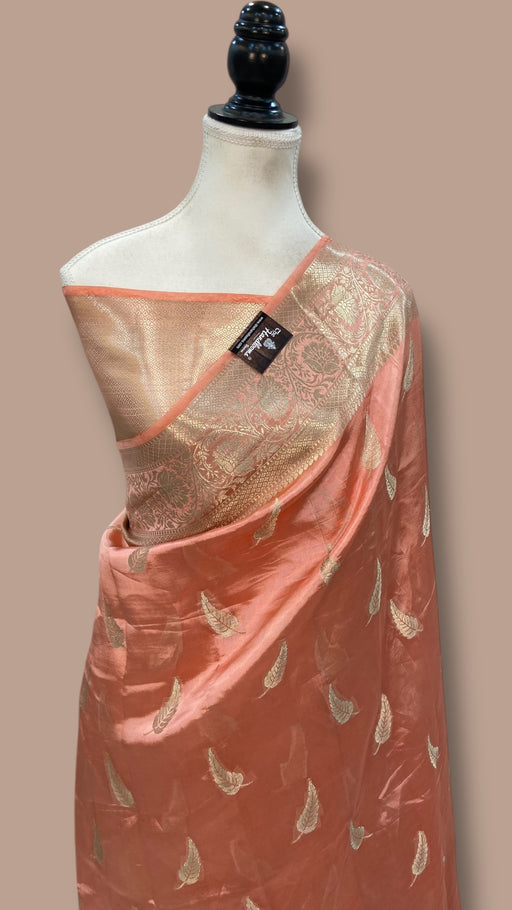 Pure Mango Silk Banarasi Handloom Saree - The Handlooms