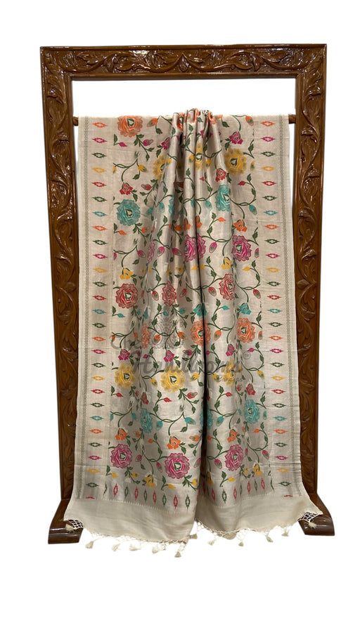 Tussar Georgette Brocade Handloom Banarasi Saree - The Handlooms