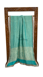 Moonga Silk Handloom Banarasi Saree With Lace - The Handlooms