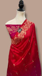 Pure Raw Silk Handloom Banarasi Saree - The Handlooms