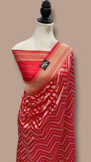 Pure Katan Silk Banarasi Handloom Saree - All Over Sona Roopa Jaal Work - The Handlooms