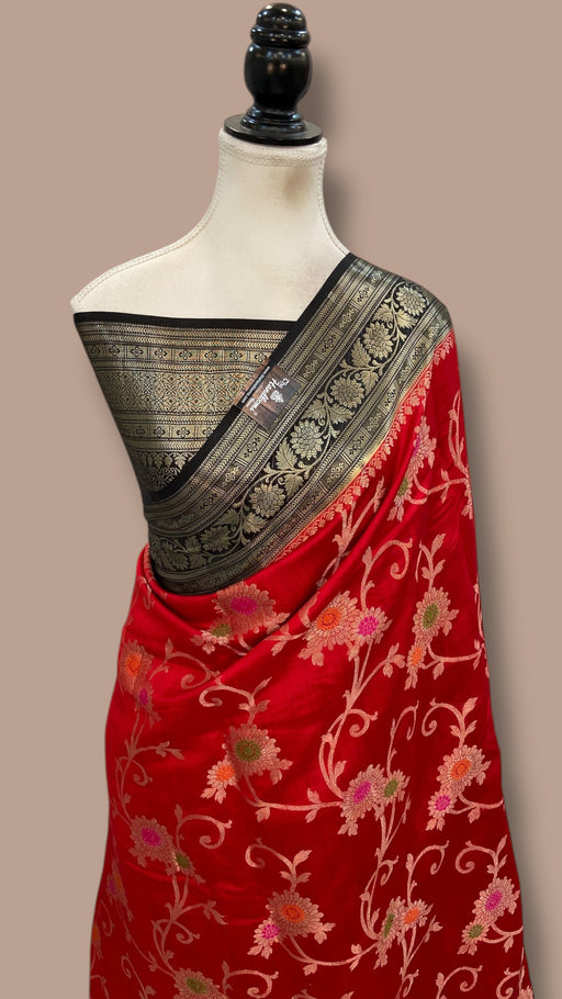 Pure Chiniya Silk Handloom Banarasi Saree - The Handlooms