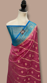 Pure Chiniya Silk Handloom Banarasi Saree - The Handlooms