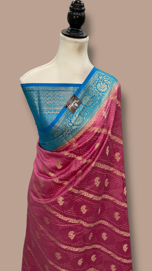 Pure Chiniya Silk Handloom Banarasi Saree - The Handlooms