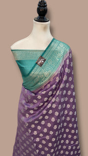 Pure Chiniya Silk Handloom Banarasi Saree - The Handlooms
