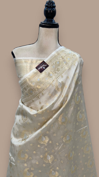 Pure Mango Silk Banarasi Handloom Saree