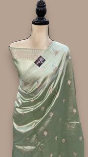 Pure Mango Silk Banarasi Handloom Saree - The Handlooms