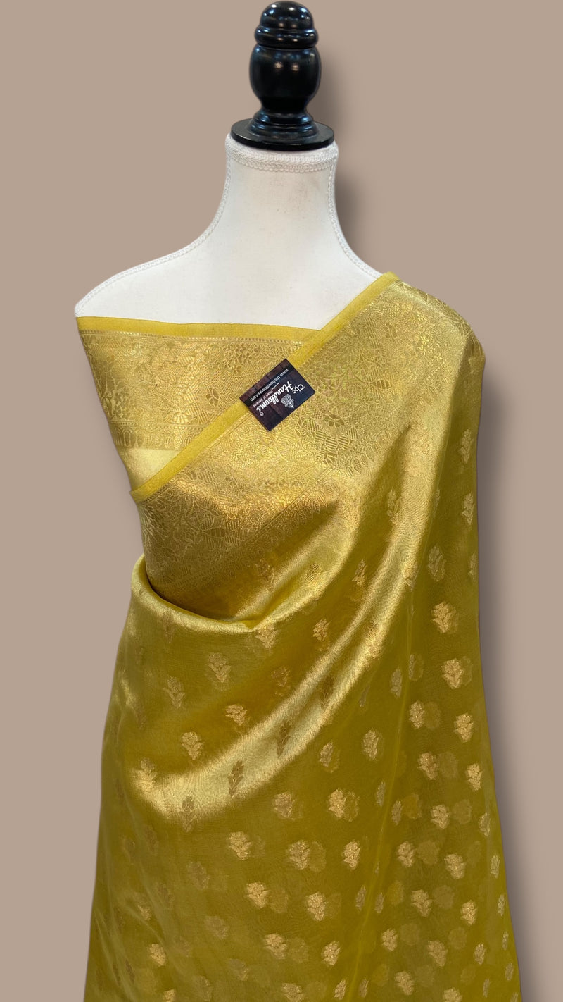 Pure Kora Tissue Handloom Banarasi Saree - The Handlooms