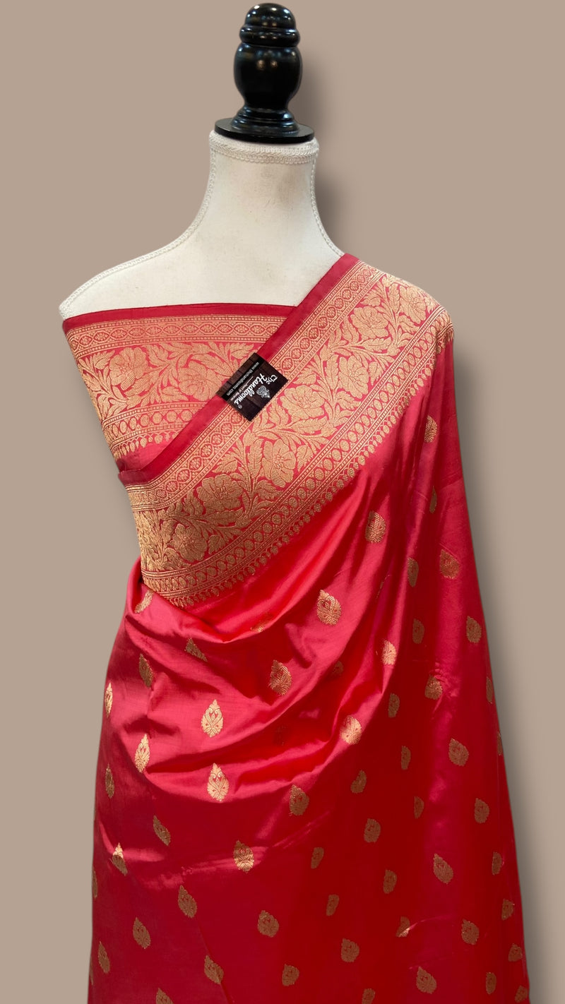 Pure Katan Silk Banarasi Handloom Saree - The Handlooms