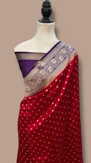 Pure Chiniya Khaddi Handloom Banarasi Saree - The Handlooms