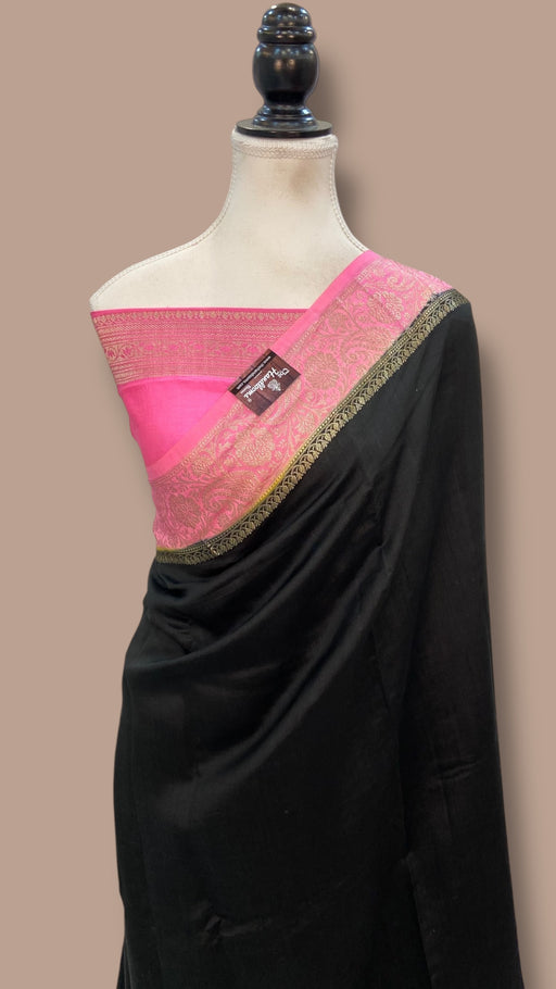 Pure Chiniya Silk Khaddi Handloom Banarasi Saree - The Handlooms