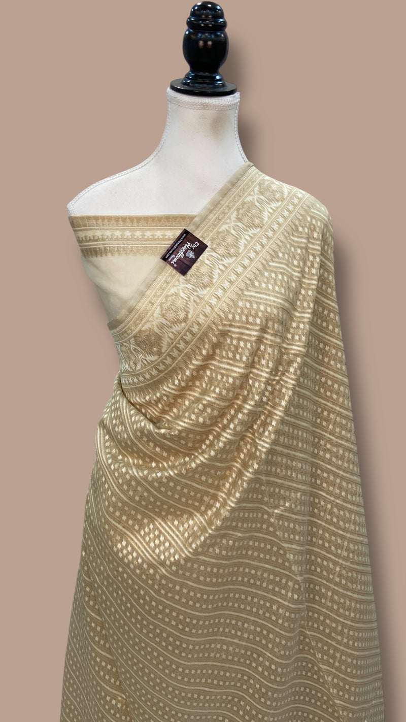 Pure Cotton Banarasi Handloom Saree - The Handlooms