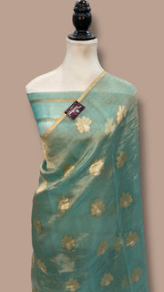 Pure Kora Tissue Handloom Banarasi Saree - The Handlooms