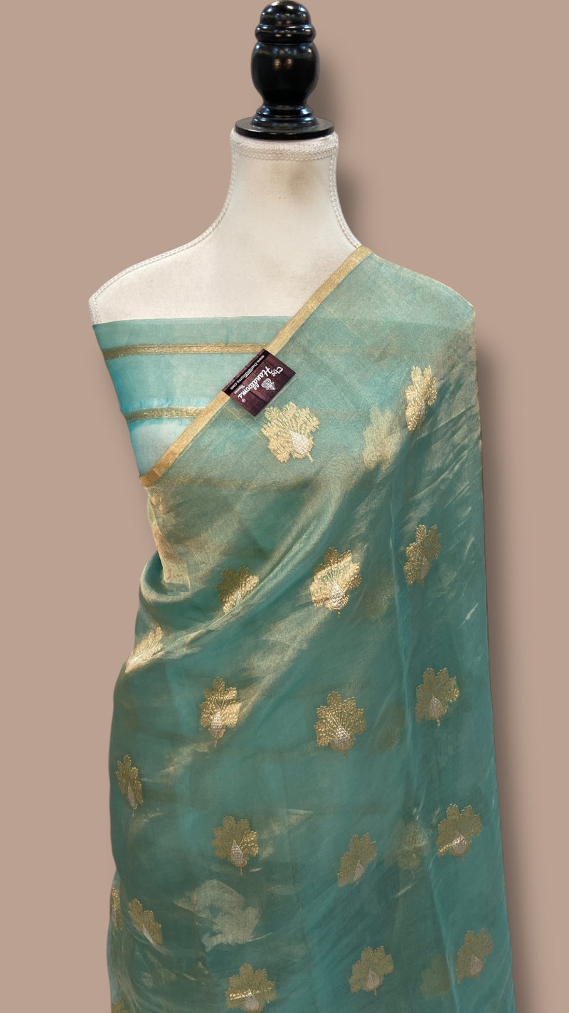 Pure Kora Tissue Handloom Banarasi Saree - The Handlooms
