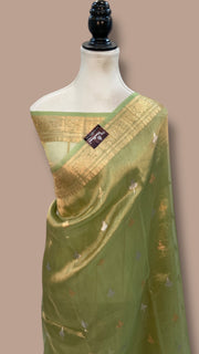 Pure Kora Tissue Handloom Banarasi Saree - The Handlooms