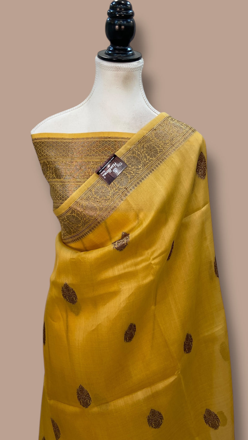 Pure Kora Handloom Banarasi Saree - The Handlooms