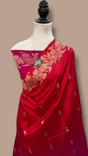 Pure Raw Silk Handloom Banarasi Saree - The Handlooms