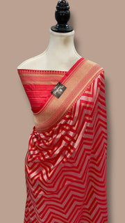 Pure Katan Silk Banarasi Handloom Saree - All Over Sona Roopa Jaal Work - The Handlooms