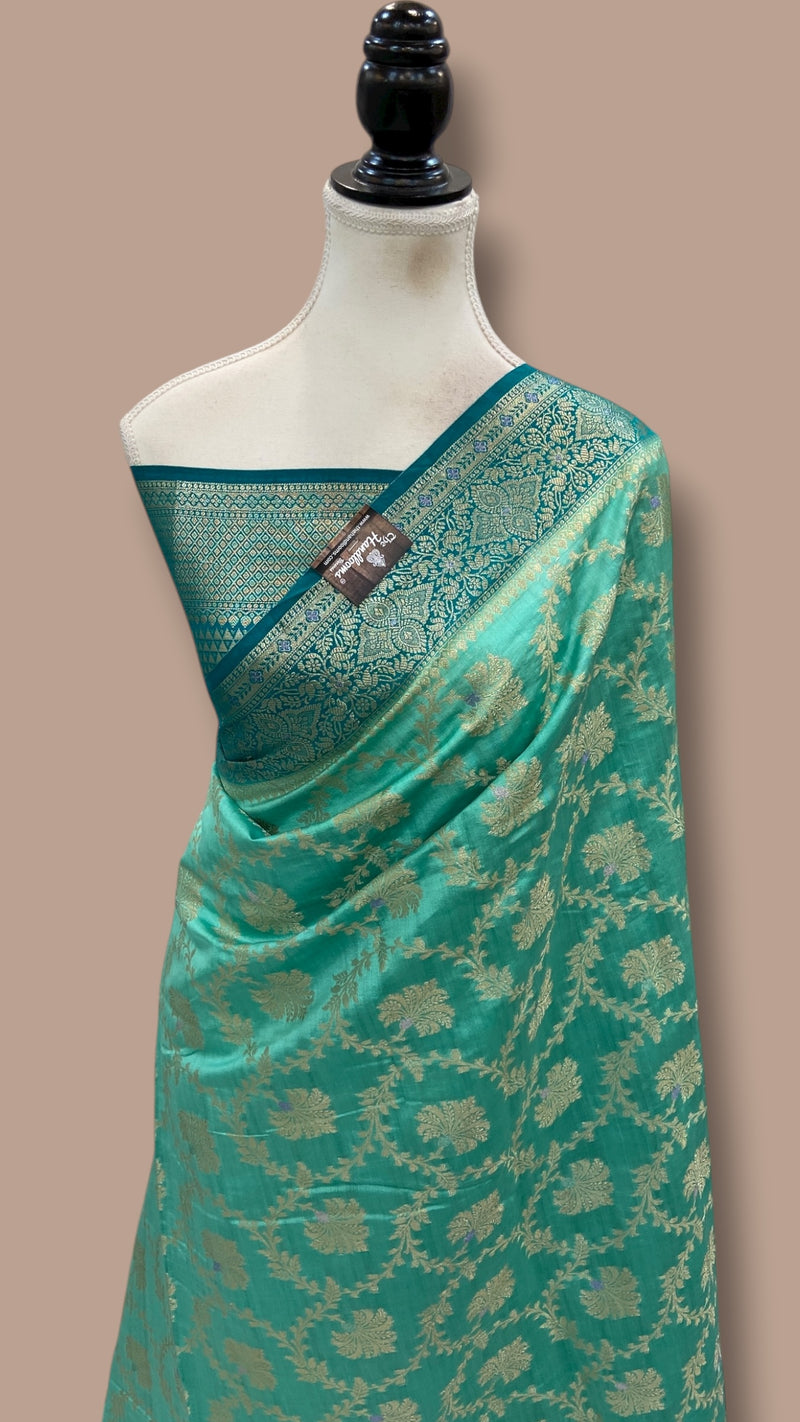 Pure Chiniya Silk Handloom Banarasi Saree - The Handlooms