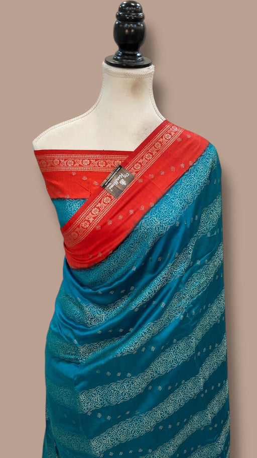 Pure Chiniya Silk Handloom Banarasi Saree - The Handlooms