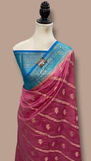 Pure Chiniya Silk Handloom Banarasi Saree - The Handlooms