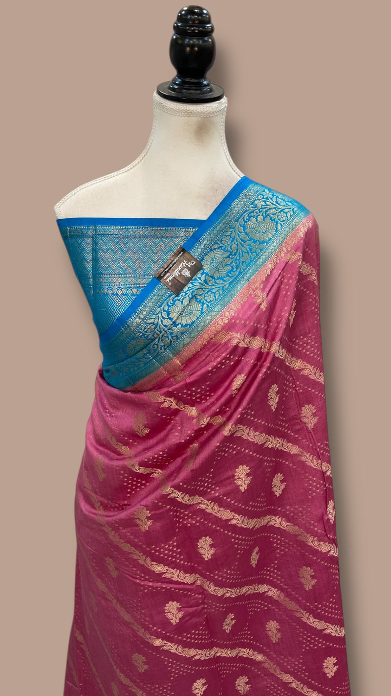 Pure Chiniya Silk Handloom Banarasi Saree - The Handlooms