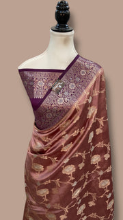 Pure Mango Silk Banarasi Handloom Saree - The Handlooms