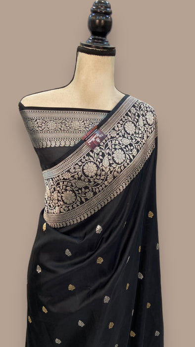 Pure Katan Silk Banarasi Handloom Saree - All over Kadua motifs