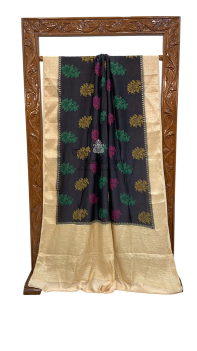 Pure Butter Crepe Banarasi Saree