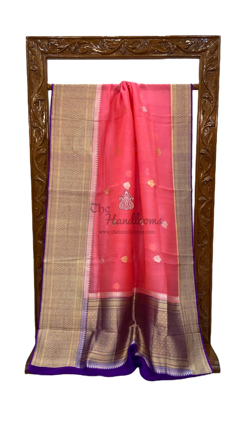 Pure Kora Handloom Banarasi Saree - The Handlooms