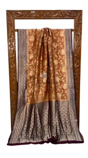 Pure Dupion Silk Banarasi Handloom Saree - The Handlooms