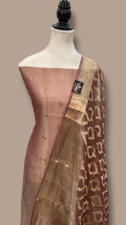 Pure Tissue Silk Handloom Dress Material - The Handlooms