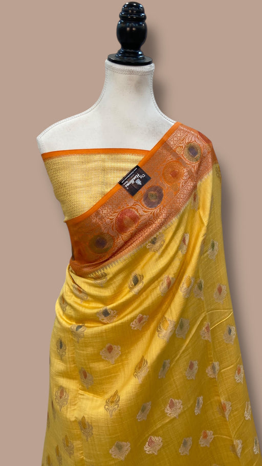 Pure Chiniya Silk Handloom Banarasi Saree - The Handlooms