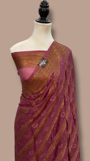 Pure Chiffon Khaddi Banarasi Saree - The Handlooms