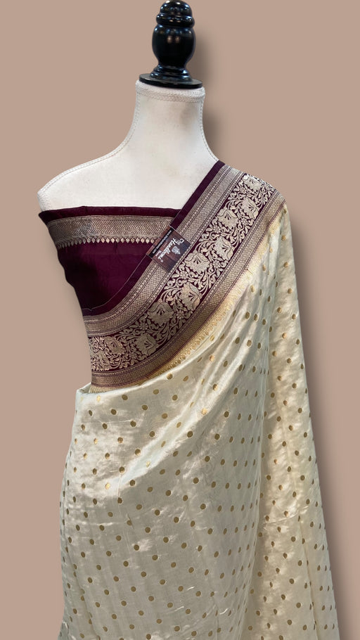 Pure Chiniya Khaddi Handloom Banarasi Saree - The Handlooms