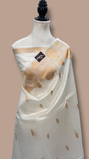 Pure Kora Handloom Banarasi Saree - The Handlooms