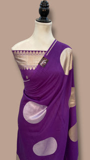 Moonga Georgette Handloom Banarasi Saree - The Handlooms