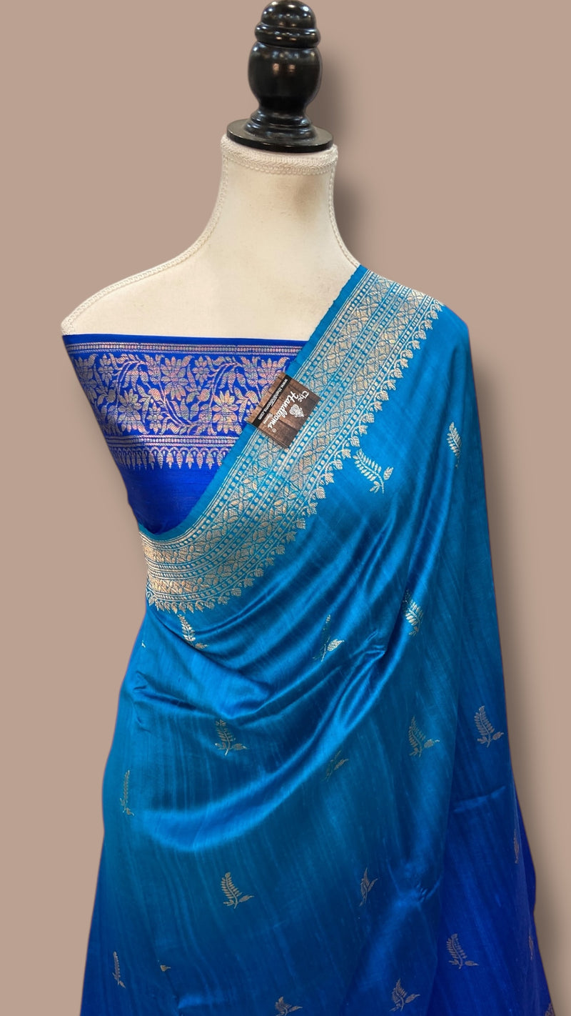 Pure Raw Silk Handloom Banarasi Saree - The Handlooms