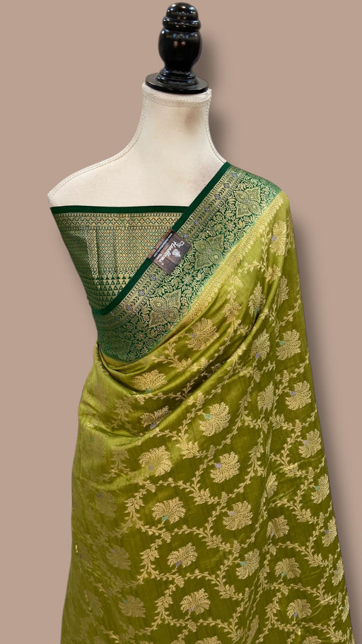 Pure Chiniya Silk Handloom Banarasi Saree - The Handlooms