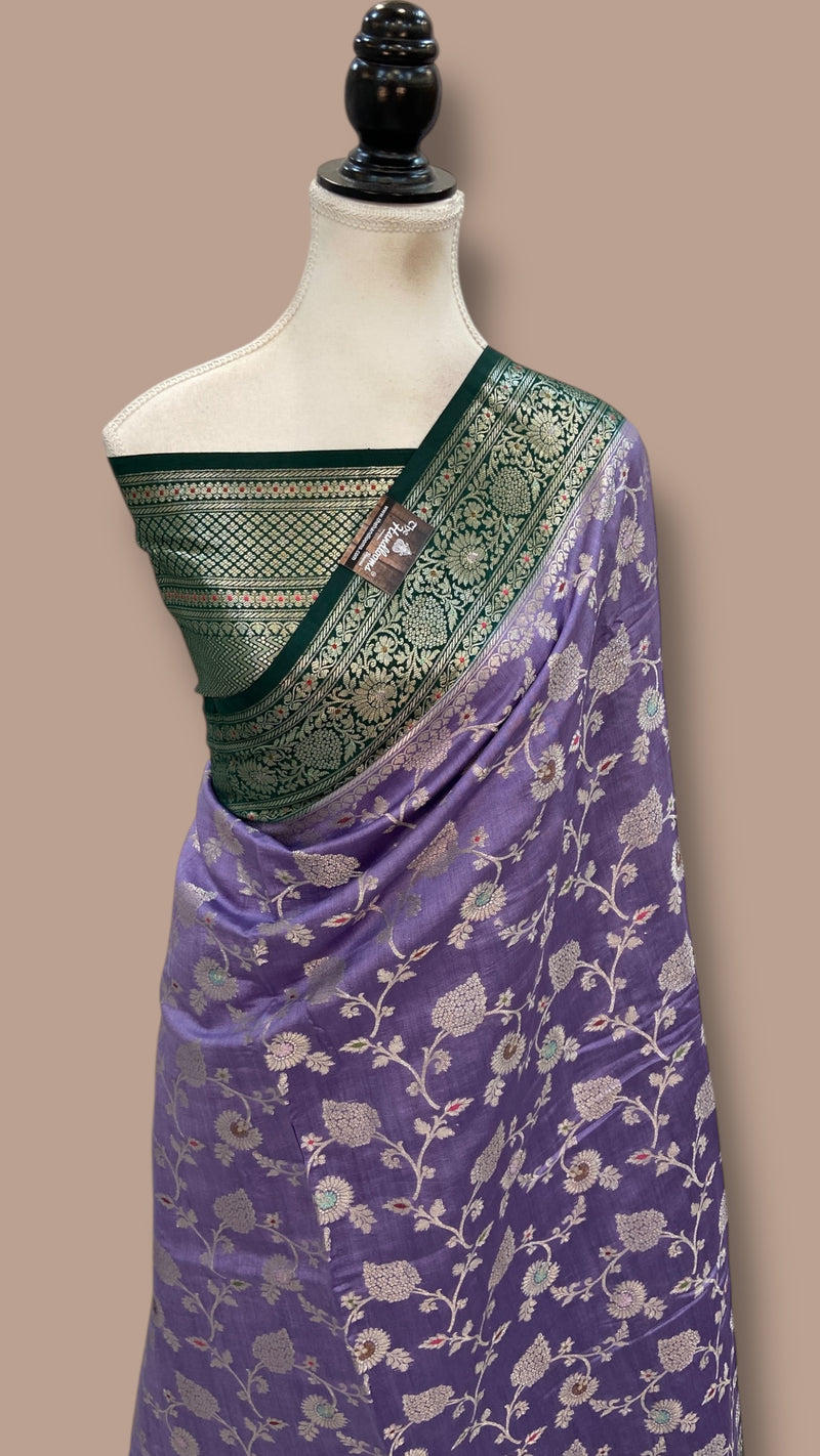 Pure Chiniya Silk Handloom Banarasi Saree - The Handlooms