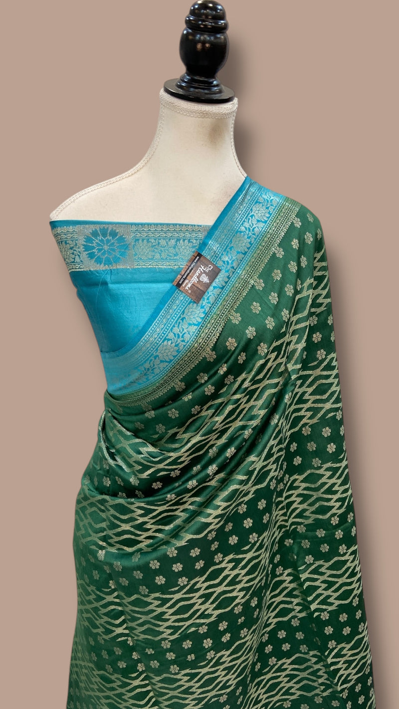 Pure Chiniya Silk Handloom Banarasi Saree - The Handlooms