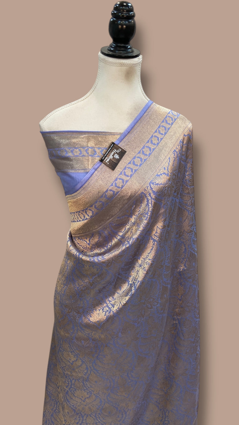 Pure Katan Silk Banarasi Handloom Saree - Tanchui Brocade