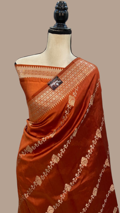 Pure Mango Silk Banarasi Handloom Saree