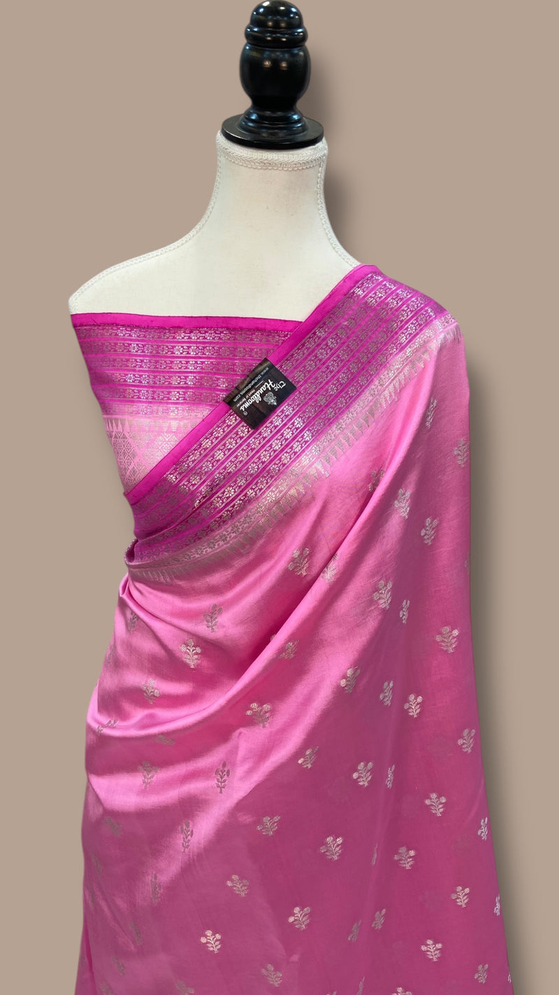 Pure Mango Silk Banarasi Handloom Saree - The Handlooms