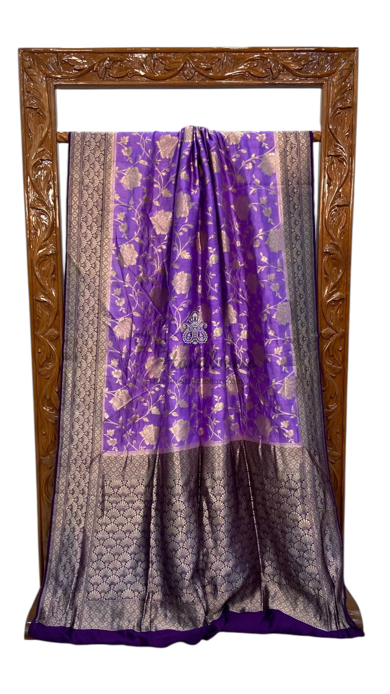 Pure Dupion Silk Banarasi Handloom Saree - The Handlooms