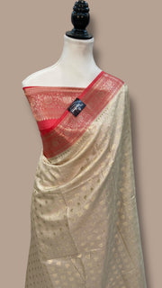 Pure Tussar Silk Handloom Banarasi Saree - The Handlooms